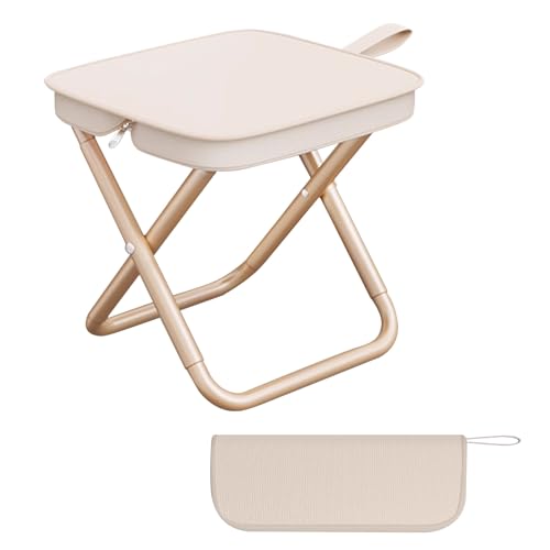 Recopilación de Banco Plegable Con Respaldo los más solicitados. 46 KINGTLE Taburete Plegable Portátil,Silla de Campismo con Cremallera,Tela Oxford Impermeable, Taburete de Camping Robusto Carga Ligera,Banco Plegable para Actividades al Aire Libre