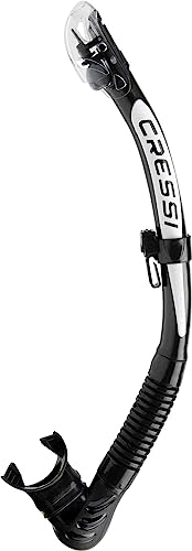 Cressi Alpha Ultra Dry Snorkel Dry - Black/White, Uni