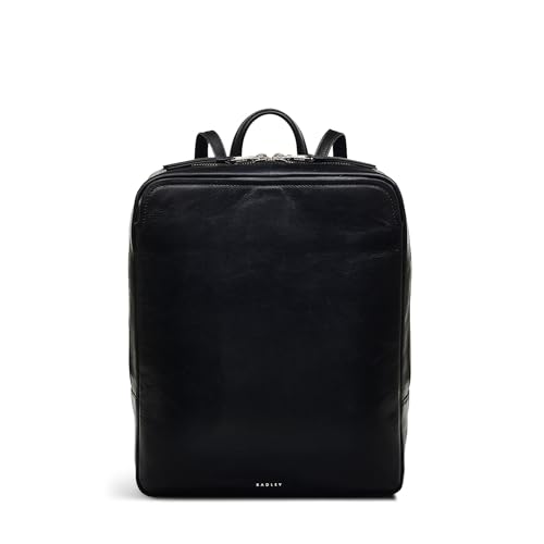Image of RADLEY London Greyfriars Garden 2.0 Women's Leather Medium Zip Around Backpack, Black