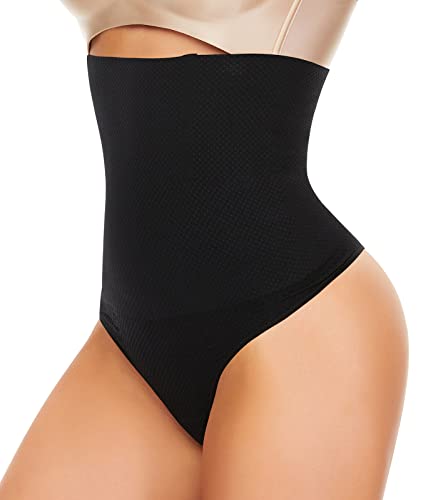 SEXYWG String Gainante Ventre Plat Femme Culotte Gainante Taille Haute Gaine Amincissante Sculptante Thong Shapewear Invisible Panties Body Shaper Cover