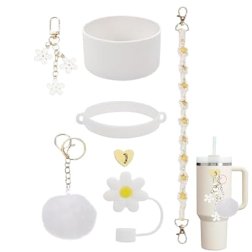 Cup Accessories Silicone Cup Boot Keychain Charm Water Bottle Strap