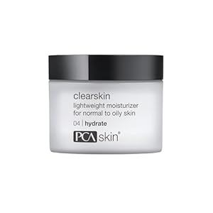 PCA SKIN Clearskin Lightweight Face Moisturizer for Oily Skin, Daily Hydrating Facial Moisturizer for Oily, Acne-Prone, and Sensitive Skin, Quick Absorbing, Reduces Discolorations, 1.7 oz Jar