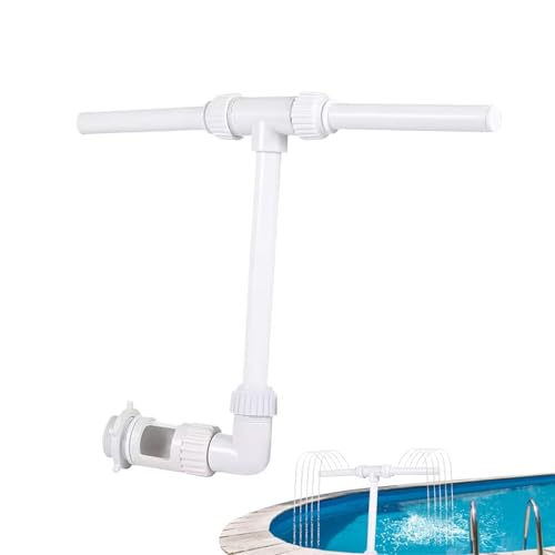 Fuente de piscina - natación P00L Sprinkler Waterfall | Papin de pescado ajustable de 360 ° cascada de doble pulverización | Spray de enfriamiento para puentes de ocio, terrazas, experiencia en pl