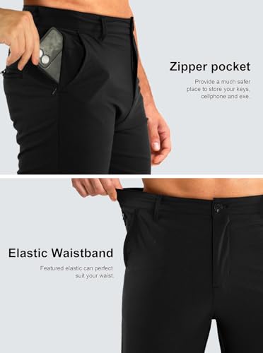 GINGTTO Mens Casual Shorts Stretch Slim Fit Quick Dry 9 Inch Inseam - Image 6