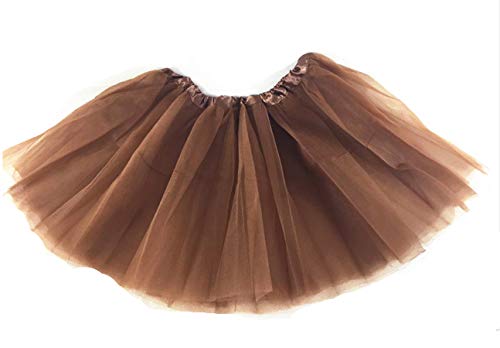 Price comparison product image A Liittle Tree- New Ladies Girls Women Tutu Skirts (Brown)