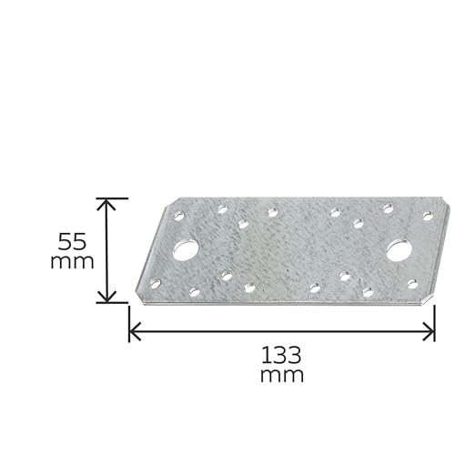 Alberts 330057 Flachverbinder | sendzimirverzinkt | 133 x 55 mm
