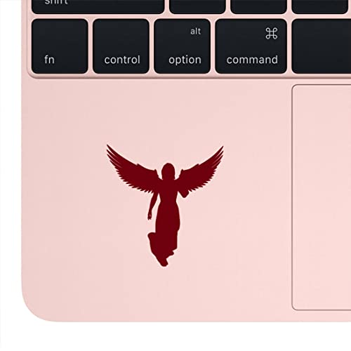 Image of Angel With Wings (Burgundy) (Set Of 2) Premium Waterproof Vinyl Decal Stickers For Laptop Phone Accessory Helmet Car Window Bumper Mug Tuber Cup Door Wall Decoration