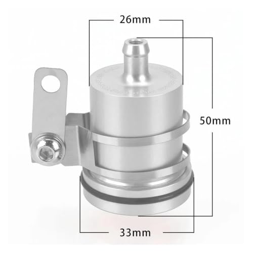 Bocal liquide de frein moto en aluminium bleu pour réservoir arrière Yamaha FZ-1 FZ1S