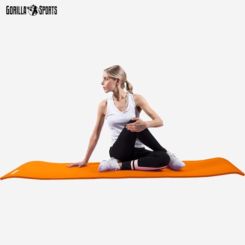 GORILLA SPORTS® Yogamatte 190 x 60/100 x 1,5 cm mit Tragegurt, rutschfest – Ansicht 5