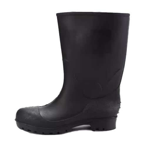 HAIXHX Botas dieléctricas Botas De Trabajo Aislantes De Media Pantorrilla, 10 KV Puncture-Proof Anti-electrocución Zapatos De Seguridad para Electricista, Calzado De Protección Anti-aplastamiento(44)