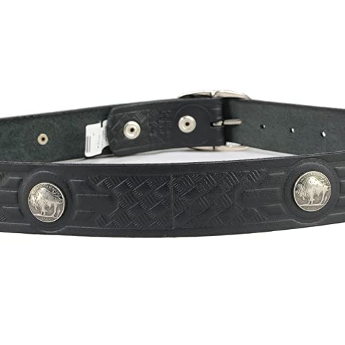 Image of Milwaukee Leather Men's Interchangeable Buckle Leather Belts | 1.5 inch Wide; Emblem Designed; Biker Culture Style; Everyday Wear; Premium Leather