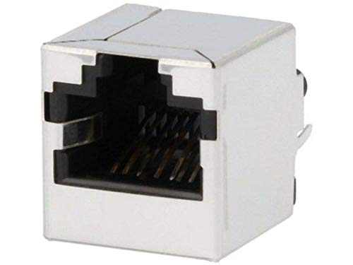 SS-60000-008 Socket RJ45 PIN: 8 Cat: 6 shielded Layout: 8p8c THT on PCBs BEL FUS