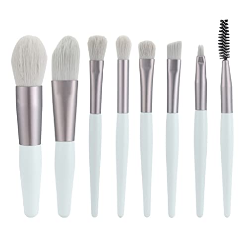 MQPALZKD 8 Mini brocha de maquillaje, juego de brochas de maquillaje de pelo suave portátil, herramienta de belleza, brocha de maquillaje, brocha for base(3-Pack)
