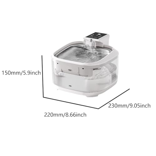 Fuente automática para gatos recargable USB 4.5L miniatura 5