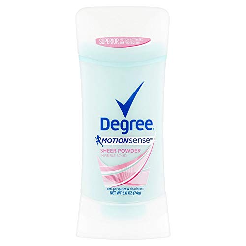 Degree Deodorant 2.6 Ounce Womens Motion Sense Sheer Powder (76ml) (3 Pack)