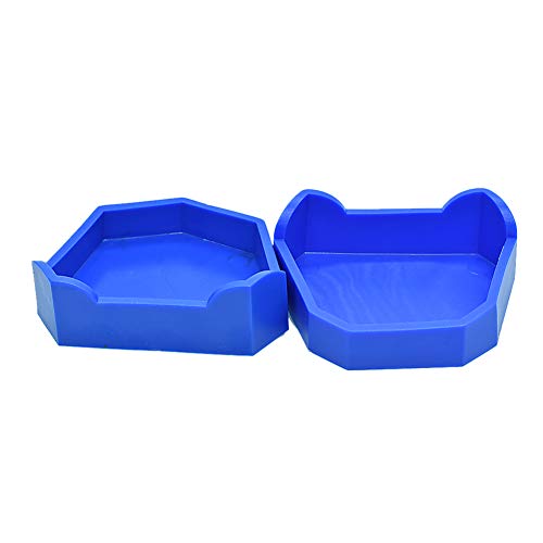 Oral Dentistry Dental Lab Model Former Base Molds Blue Color (6 Pcs/Pack)