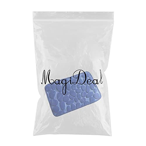 Image of Door Mat Anti-Slip Soft Area Rugs for Bathroom Balcony Laundry Room Decor 40x60cm Blue