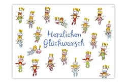 Blinies Sheepworld, Postkarte, Herzlichen Glückwunsch