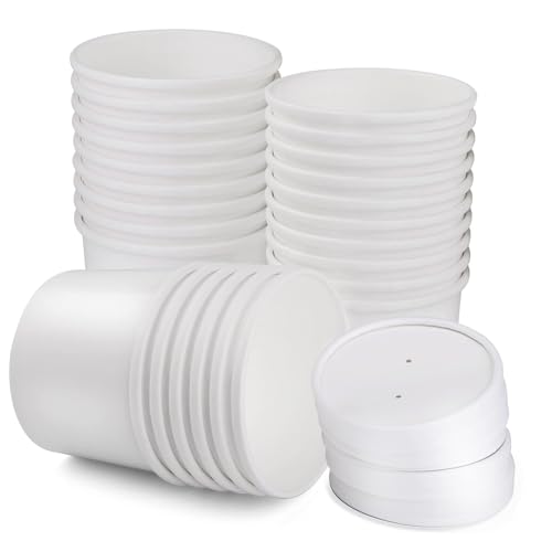 Deudy 25 Stück 12 oz Suppenbecher Set