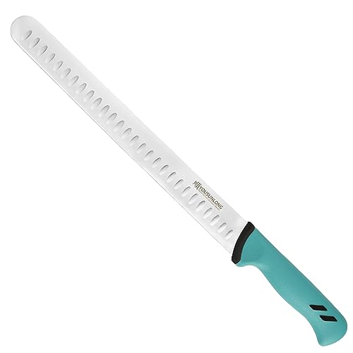 YOUSUNLONG Petto Coltello per affettare - Coltello per prosciutto da 305mm - Affilato come un rasoio - Acciaio al molibdeno ad alto tenore di carbonio - Manico in Santoprene