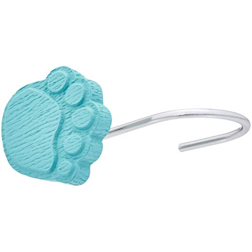 Amazon Basics – Haken für Kinder-Duschvorhang, Pfotenabdrücke