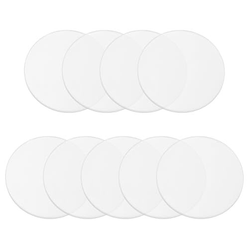 Image of PATIKIL 4.9 inch Acrylic Circles, 9Pcs 0.08 inch Thickness Round Acrylic Sheets Acrylic Circle Blanks Cake Disc Panel for Sign DIY Craft Project, Paintings, Picture Frame, Table Top, Clear