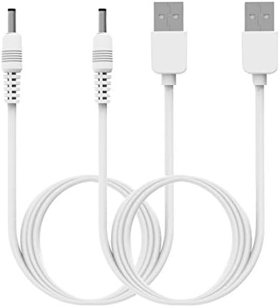 RuenTech Charger Compatible with FOREO UFO/UFO 2/ UFO mini 2/ UFO mini 2/ FOREO BEAR/BEAR mini/Baby Bear/Papa Bear Repalcement USB Charger Cable 3.3FT (2White)