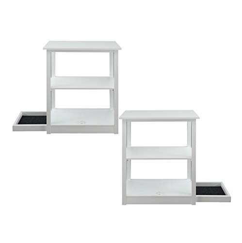 Adams 3-Shelf Bookcase with Concealed Sliding Track
