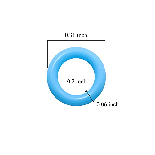 Threebulls 120Pcs Rubber O-Ring Switch Dampeners Keycap Sky Blue For Cherry Mx Key Switch Keyboards Dampers #TOP1