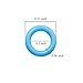 ThreeBulls 120Pcs Clear Rubber O-Ring Keyboard, O-Rings Keycaps, Switch Dampeners Keycap, for Cherry MX Key Switch Keyboards Dampers,Blue
