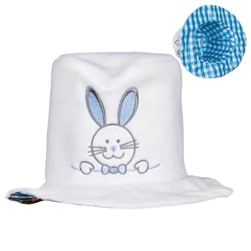 Chapéu alto do coelho da Páscoa,Cartola do coelho | Chapéu de festa de Páscoa de veludo do chapéu al