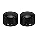 HDBUBALUS Front Axle Cover Caps Set Fit for Harley Sportster XL 1200 Dyna Softail Fat Boy Touring Street Road Electra Tri Glide 2 pcs Black