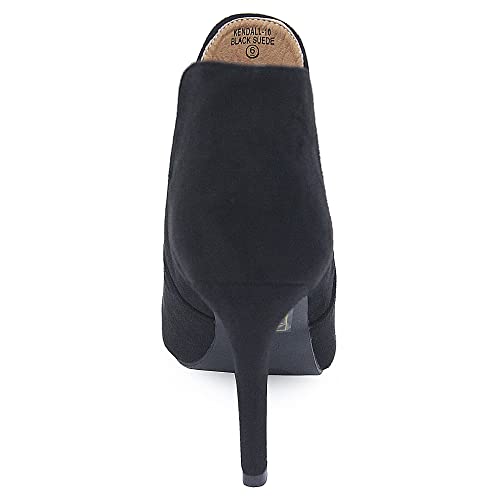 Bella Marie Kendall Women's Classic Chelsea style Round Toe Elastic Gore high heel Ankle Boots Booties2