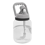 Asobu Juggler a Tritan, Freezable Unbreakable and Large Capacity Water Jug with Easy Grip Handle 50 Ounces (Grey)