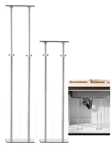 Feeloco 2 Pack Undermount Sink Brackets Support, Stainless steel,18.5-30.7 inch by Feeloco - Image 2