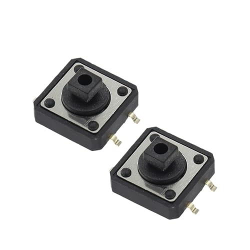 Micro interrupteur 12x12x7.3 bouton poussoir SMD 4 broches pour réparation électronique