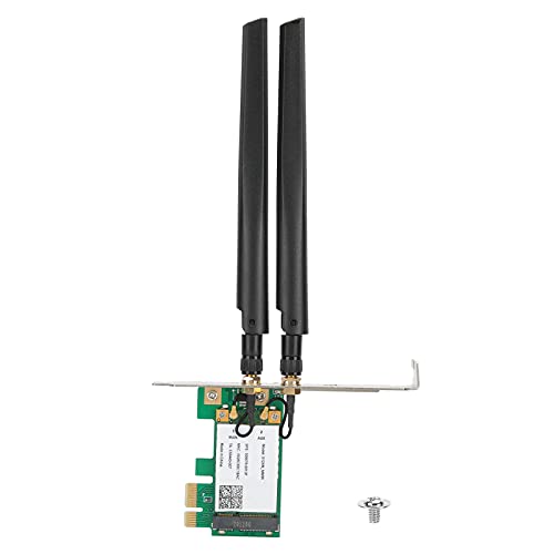 Tarjeta de Red Inalámbrica PCIe 2.4GHz/5GHz 300Mbps para PC de Escritorio, Adaptador WiFi de Banda Dual 802.11AN con Antenas, Soporta Windows 7/8/10 miniatura 6