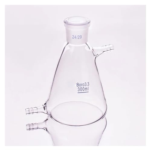 Flacon à tubulure latérale Erlenmeyer 300 ml en verre rodé 24/29 de haute précision