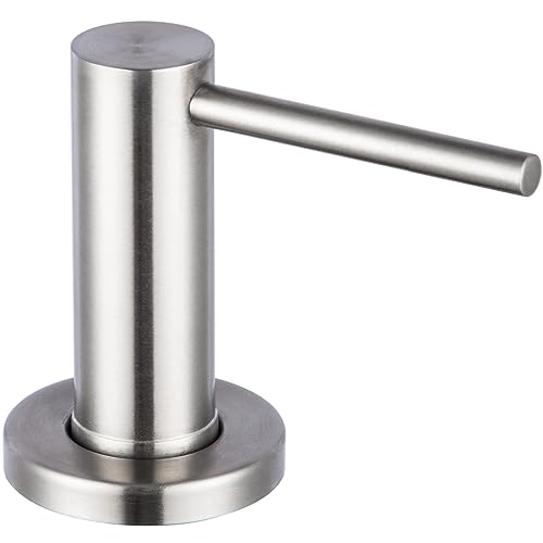 Image of Soap Dispenser for Kitchen Sink Polished Chrome GAPPO Stainless Steel Countertop Pump Hand Lotion Built in Bottlend Lotion Built in Bottle