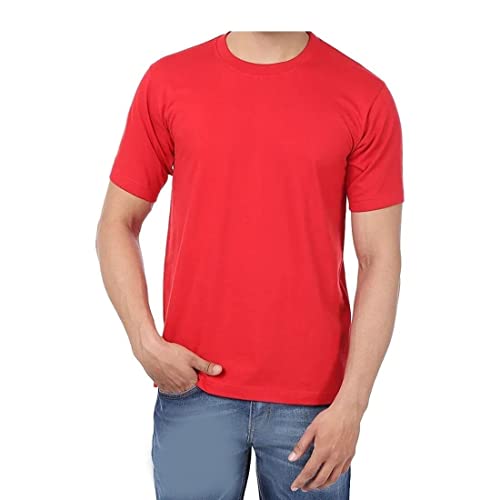 Image of Titox Regular Fit Pure Cotton Round Neck T-Shirt for Men & Women