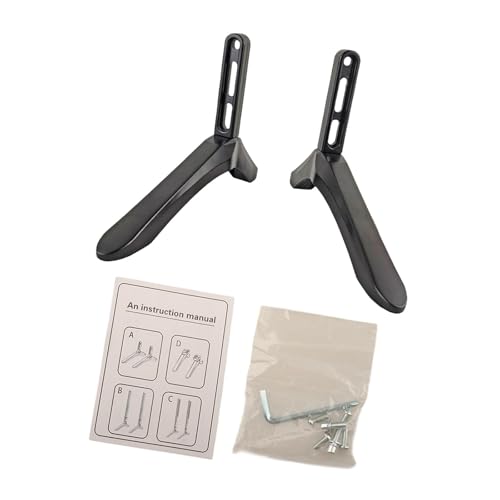 BaotyJie 2 Piezas de Soporte de Mesa para TV, Base de Patas para TV, Antideslizantes, Resistentes, de Repuesto, pies de Pedestal de TV Modernos, pies de