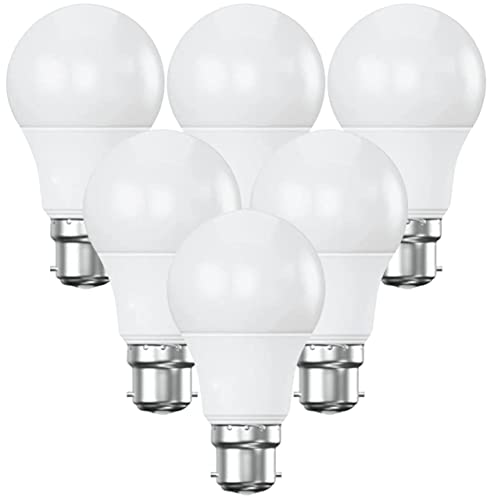 DECK INN Pack of 6 BC B22 LED GLS Light Bulbs,100W Incandescent Bulb Equivalent, 16W, 1520lm, Warm White 2700K Non-Dimmable, A60 BC B22 Bayone Cap LED Bulbs [Energy Class A+]