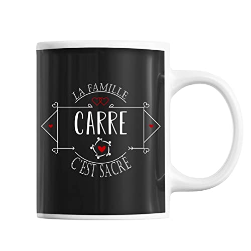 Planetee Mug Nom de Famille Carre - Tasse Sacrée