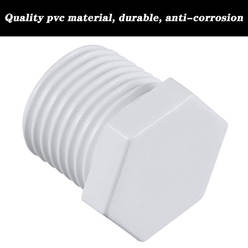 6 Pieces Rv Hot Water Heater Drain Plug With Tape, 1/2 Inch Npt Drain Plug White Plastic Drain Plug, Compatible With Rv Camper And Atwood Water Heater 11630 91857 #TOP2