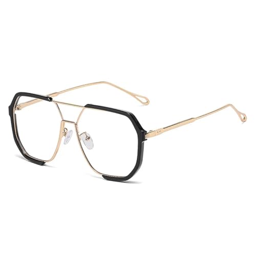 Lunettes punk en métal noir et or pour sublimer vos festivals et sorties en ville