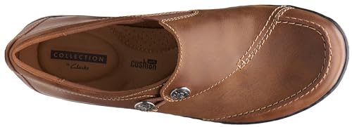 Clarks Clarks Women's Ashland Lane Q Loafer, Dark Tan, 9.5