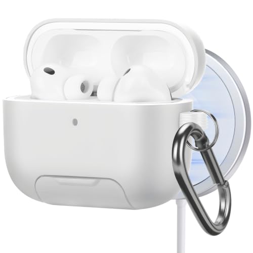 Image of Magnetic Lock Lid Case Compatible with AirPods Pro 3 | Built-in Phone Stand, MagSafe Ready, Shockproof Protective Cover with Lanyard
