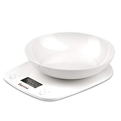 Girmi PS01 Bilancia da Cucina, Plastica, 1 gr/ 5kg, Display LCD 45 x 22mm, Autospegnimento, Funzione TARA, Bianco