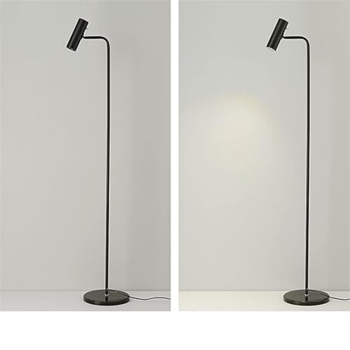 Lámpara de pie LED regulable con diseño vertical estilizado y máxima eficiencia lumínica