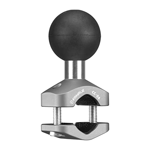 FANAUE Lenkerhalterung Montagebasis aus Aluminiumlegierung mit 1' TPU Kugel,Kompatibel mit RAM Mounts B Größe Doppelsockelarm und Motorrad Handyhalterung,Für Schienen Einem Durchmesser 0,4' bis 0,6'